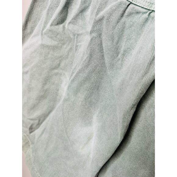 LOUNA Green Denim Empire Waist Babydoll Style Mini Dress Size Extra Small - Picture 6 of 13